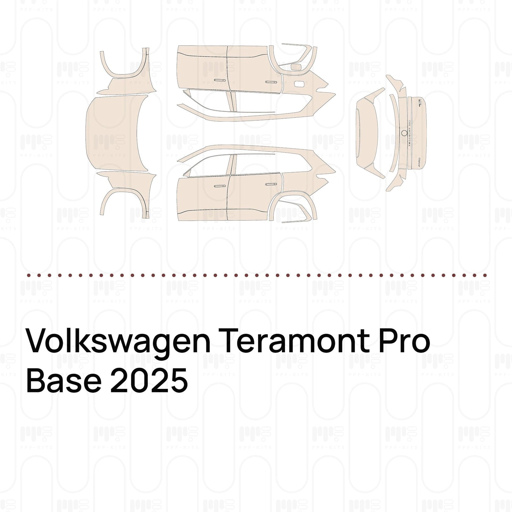 Pre-CutPPFVolkswagenTeramontProBase2025