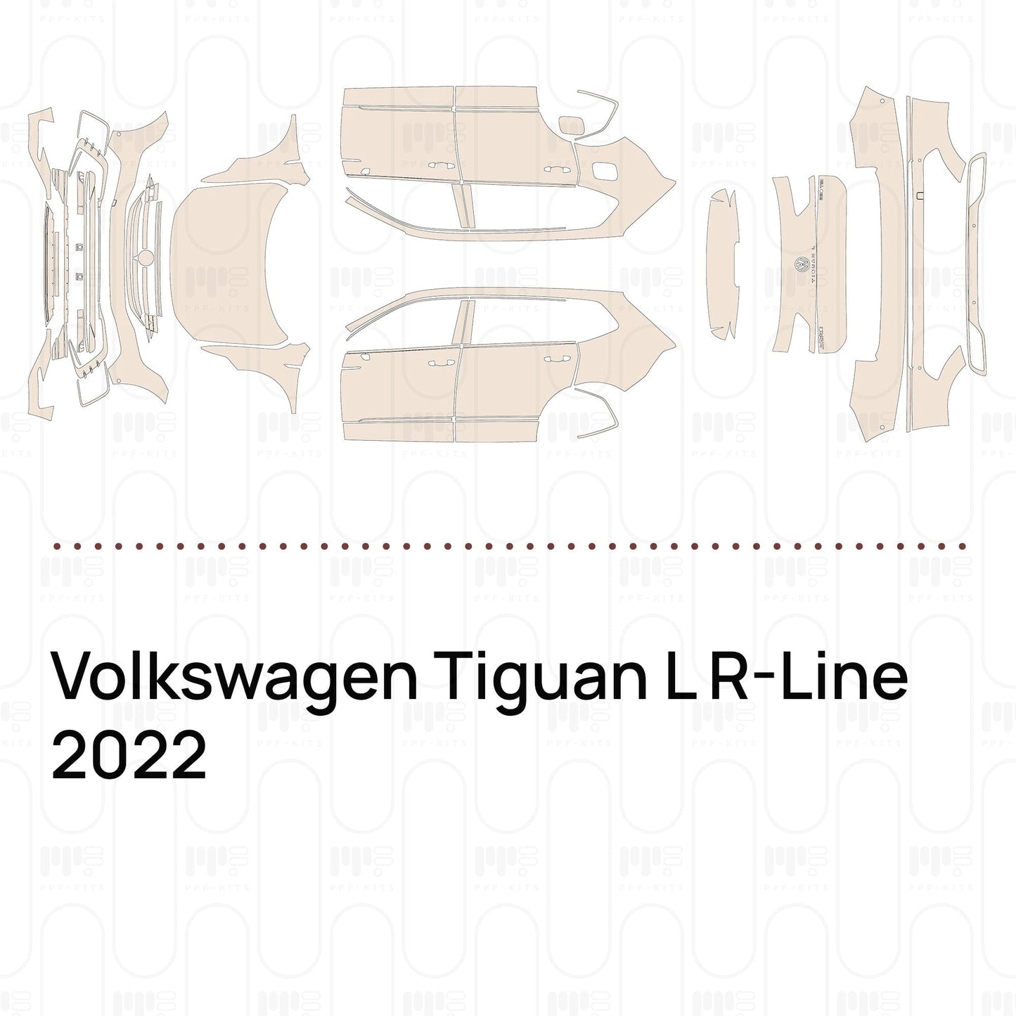 Pre-CutPPFVolkswagenTiguanLR-Line2022