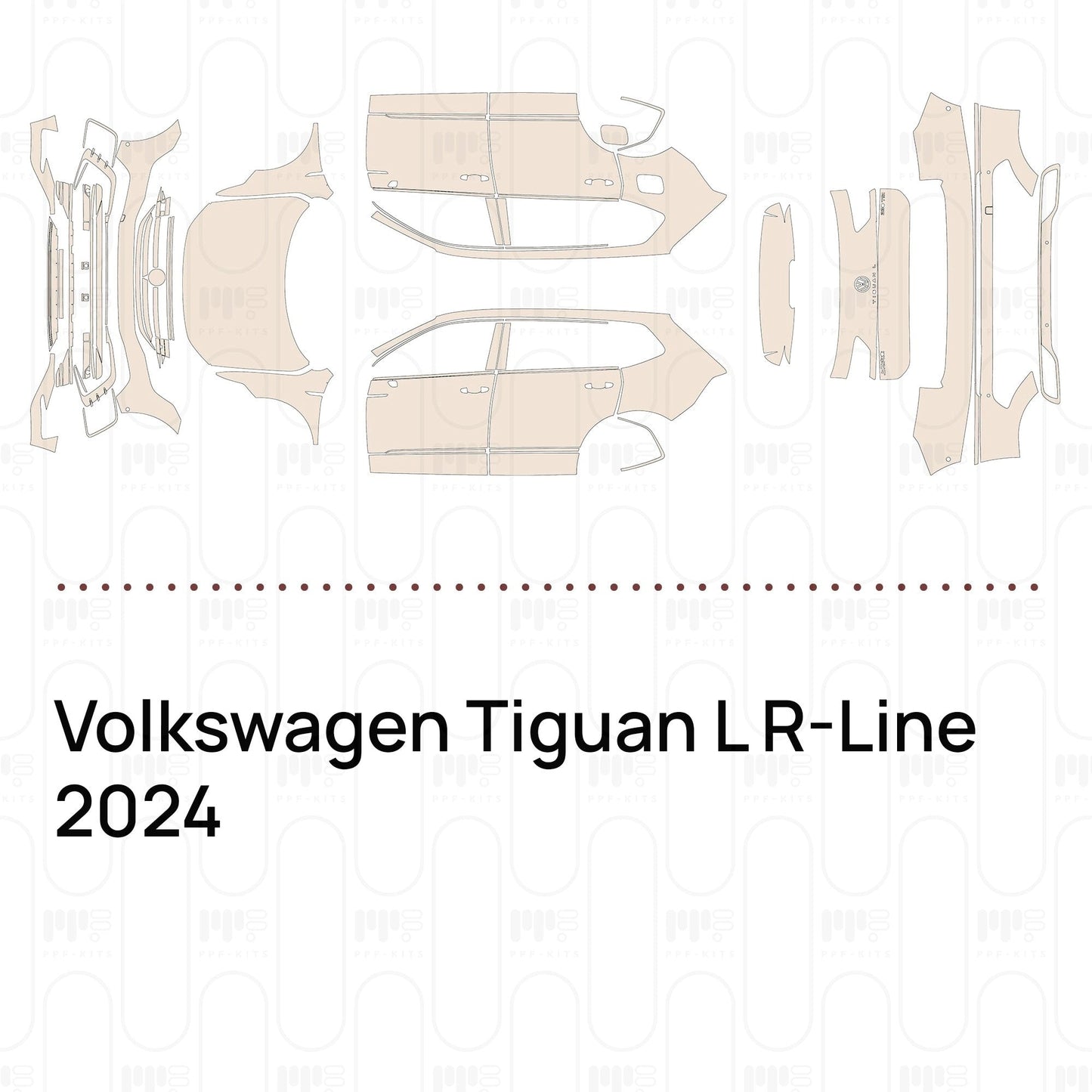 Pre-CutPPFVolkswagenTiguanLR-Line2024