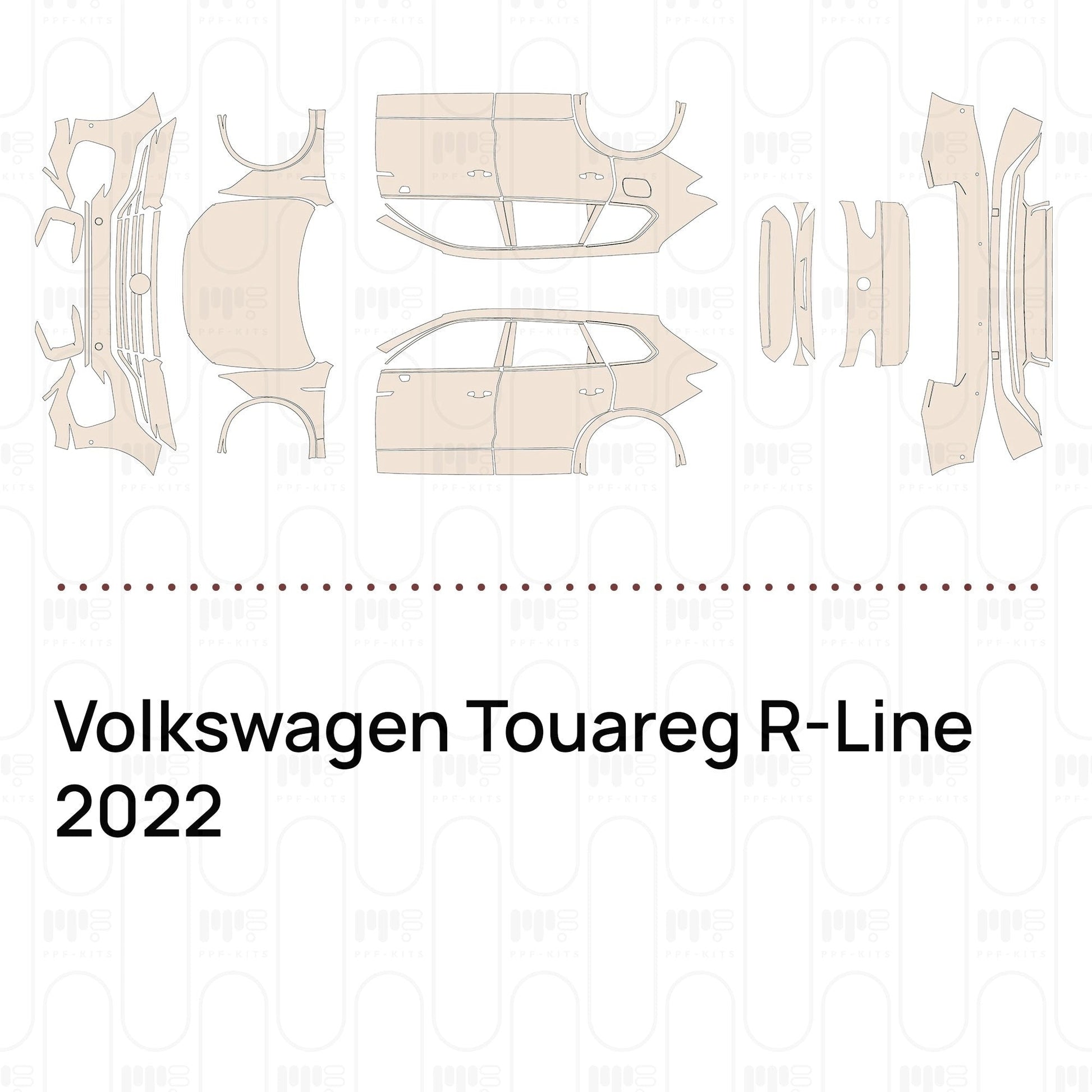 Pre-CutPPFVolkswagenTouaregR-Line2022