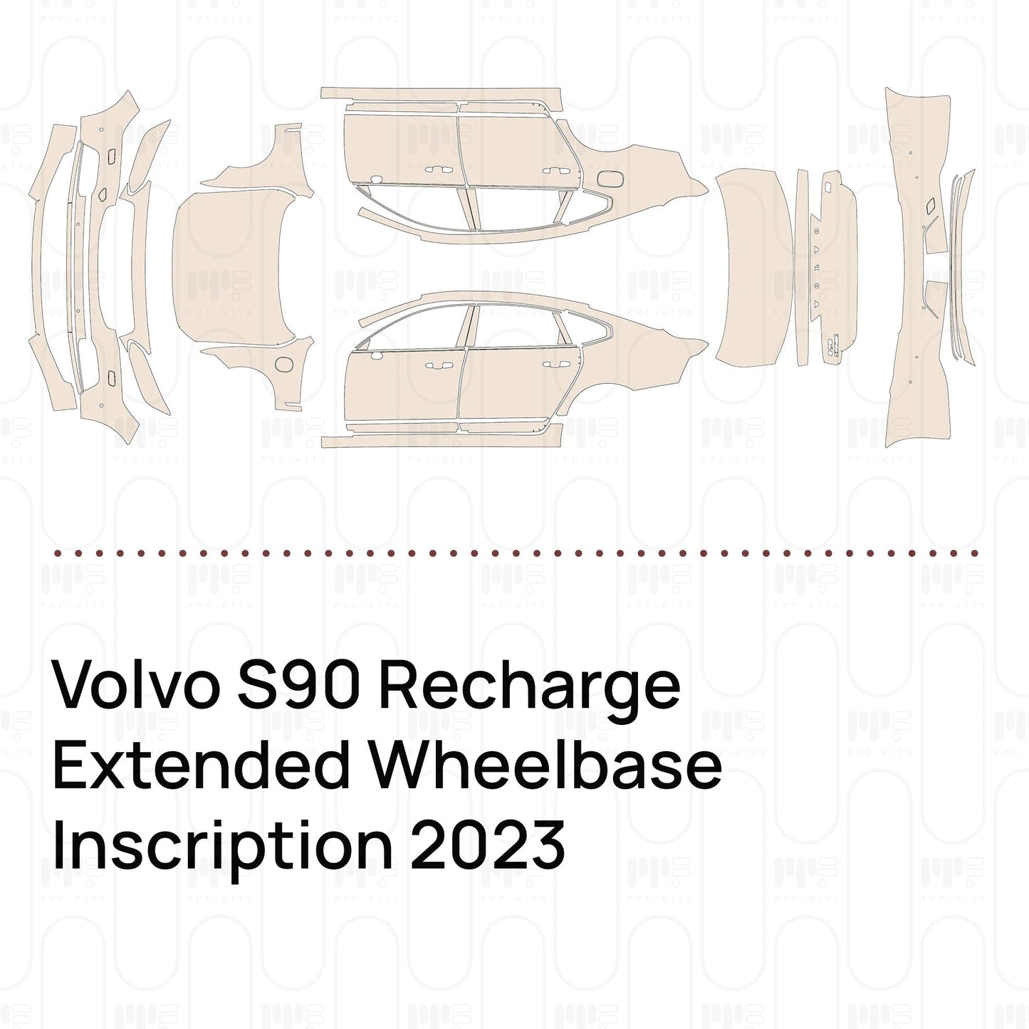 Pre-CutPPFVolvoS90RechargeExtendedWheelbaseInscription2023