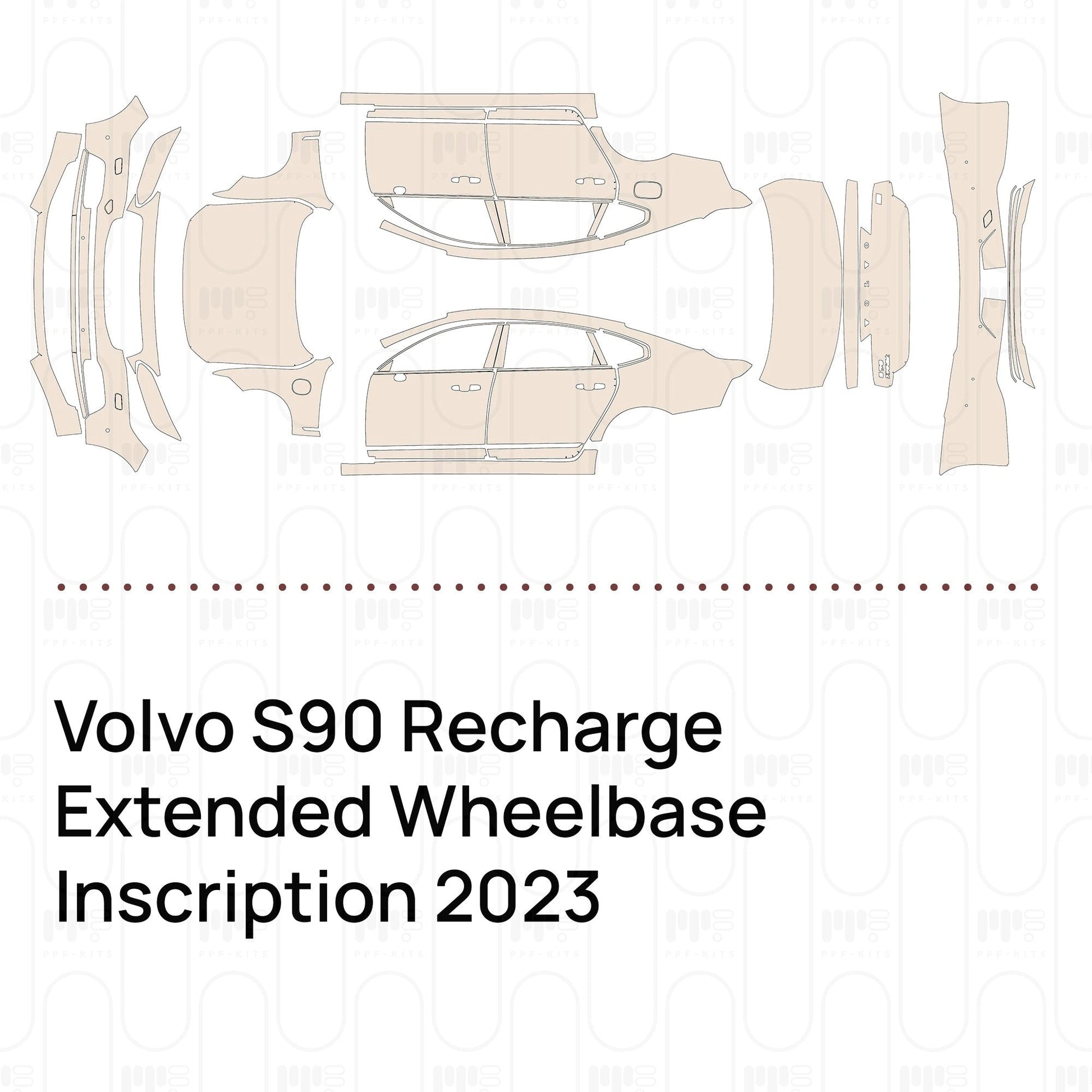 Pre-CutPPFVolvoS90RechargeExtendedWheelbaseInscription2023