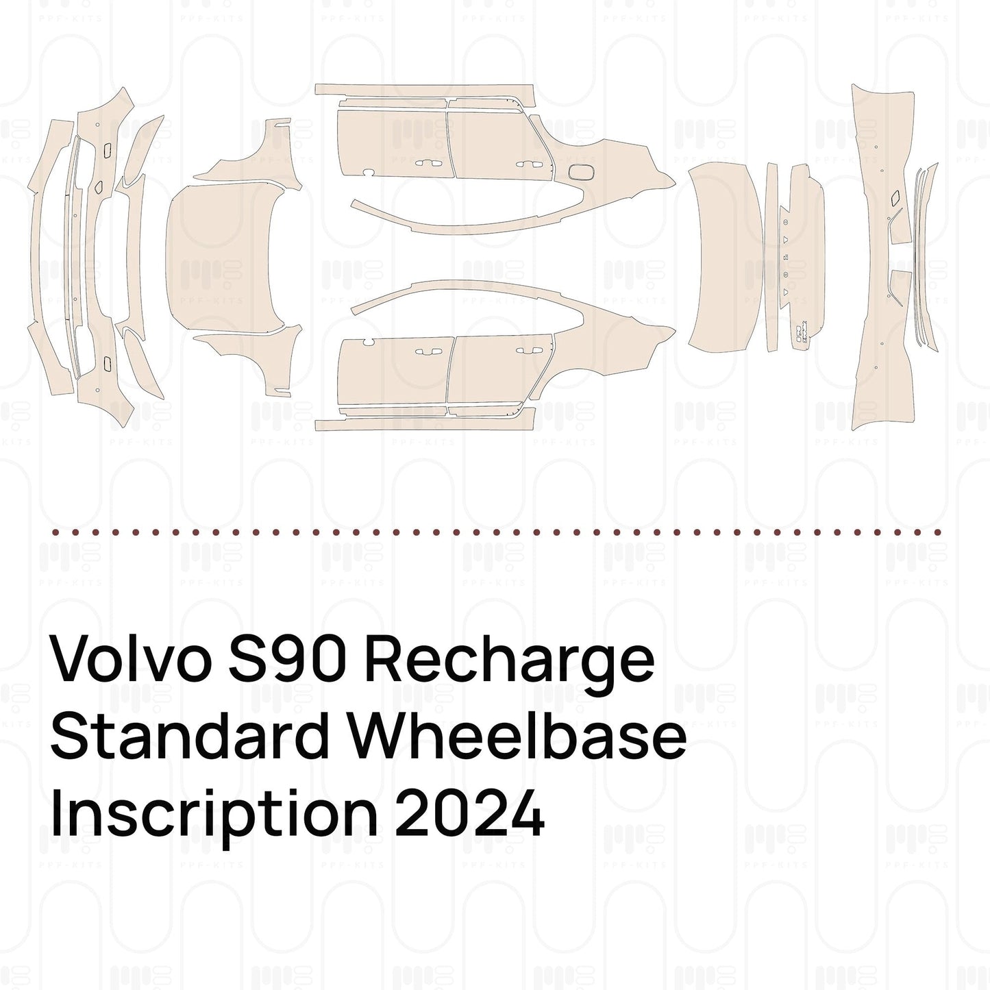 Pre-CutPPFVolvoS90RechargeStandardWheelbaseInscription2024