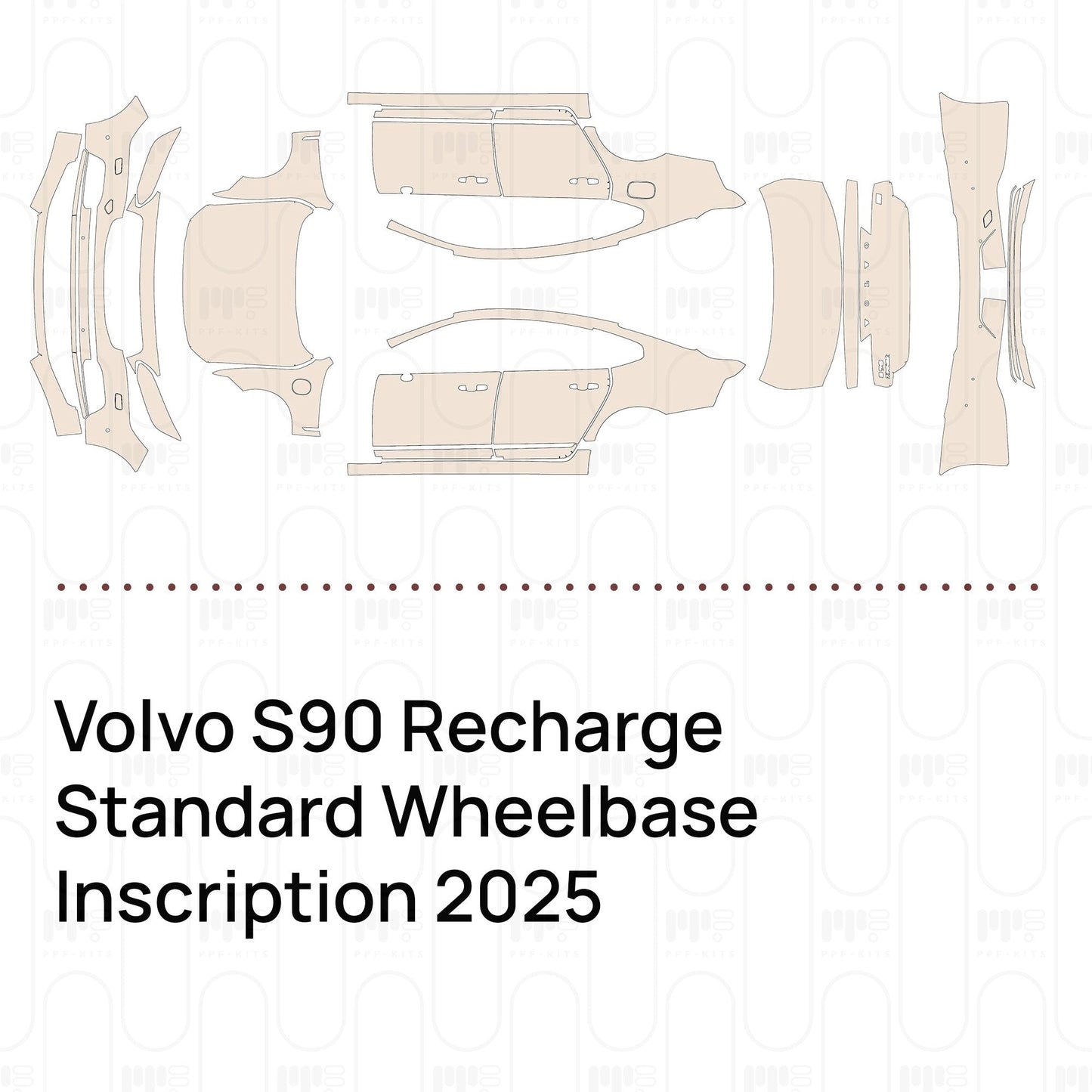 Pre-CutPPFVolvoS90RechargeStandardWheelbaseInscription2025