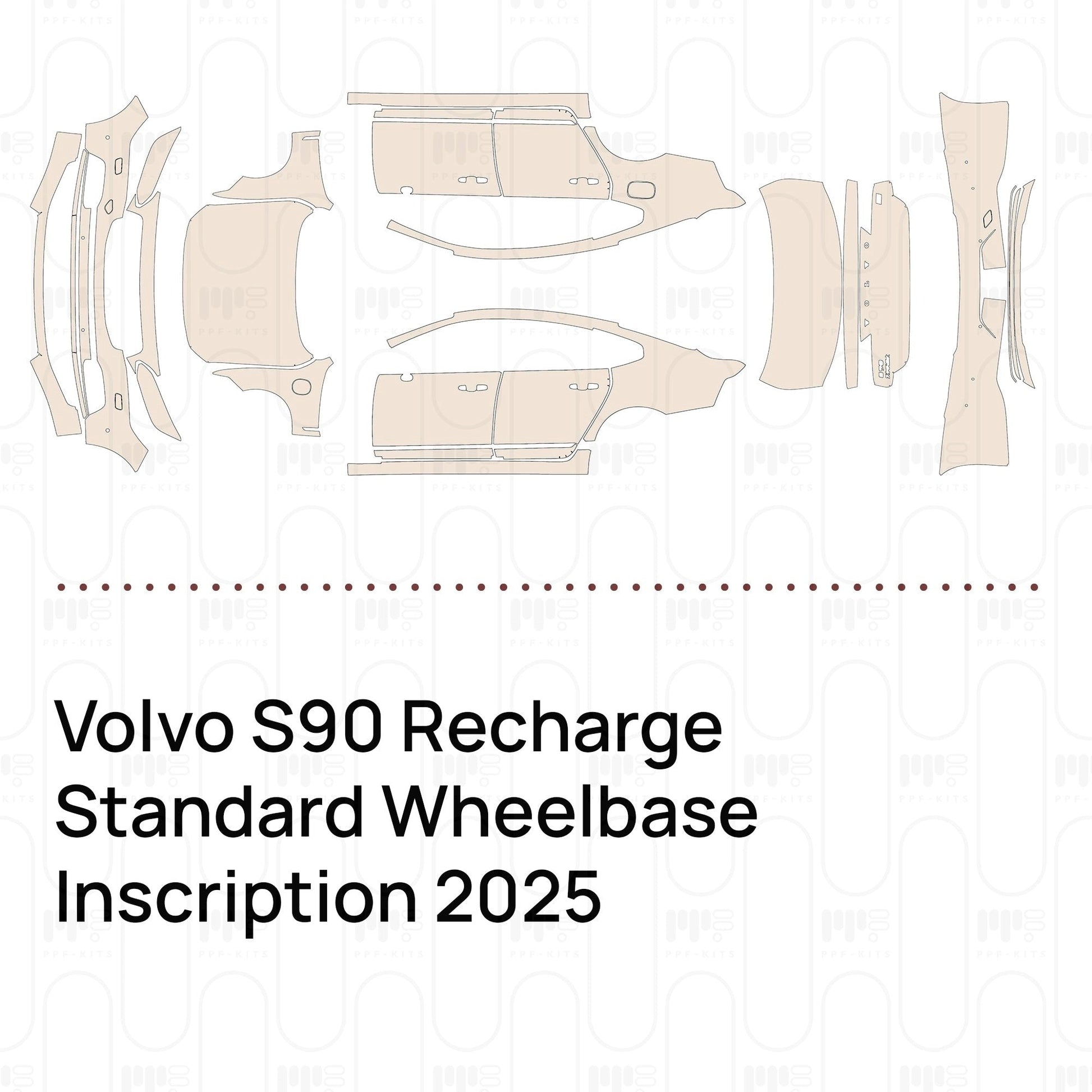 Pre-CutPPFVolvoS90RechargeStandardWheelbaseInscription2025