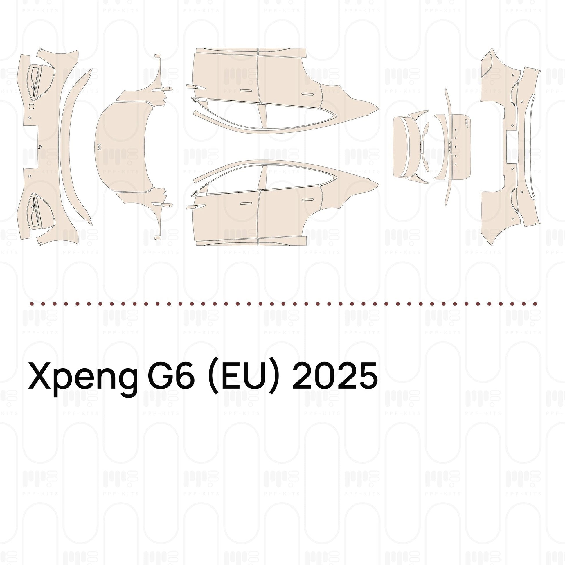 Pre-CutPPFXpengG6(EU)2025