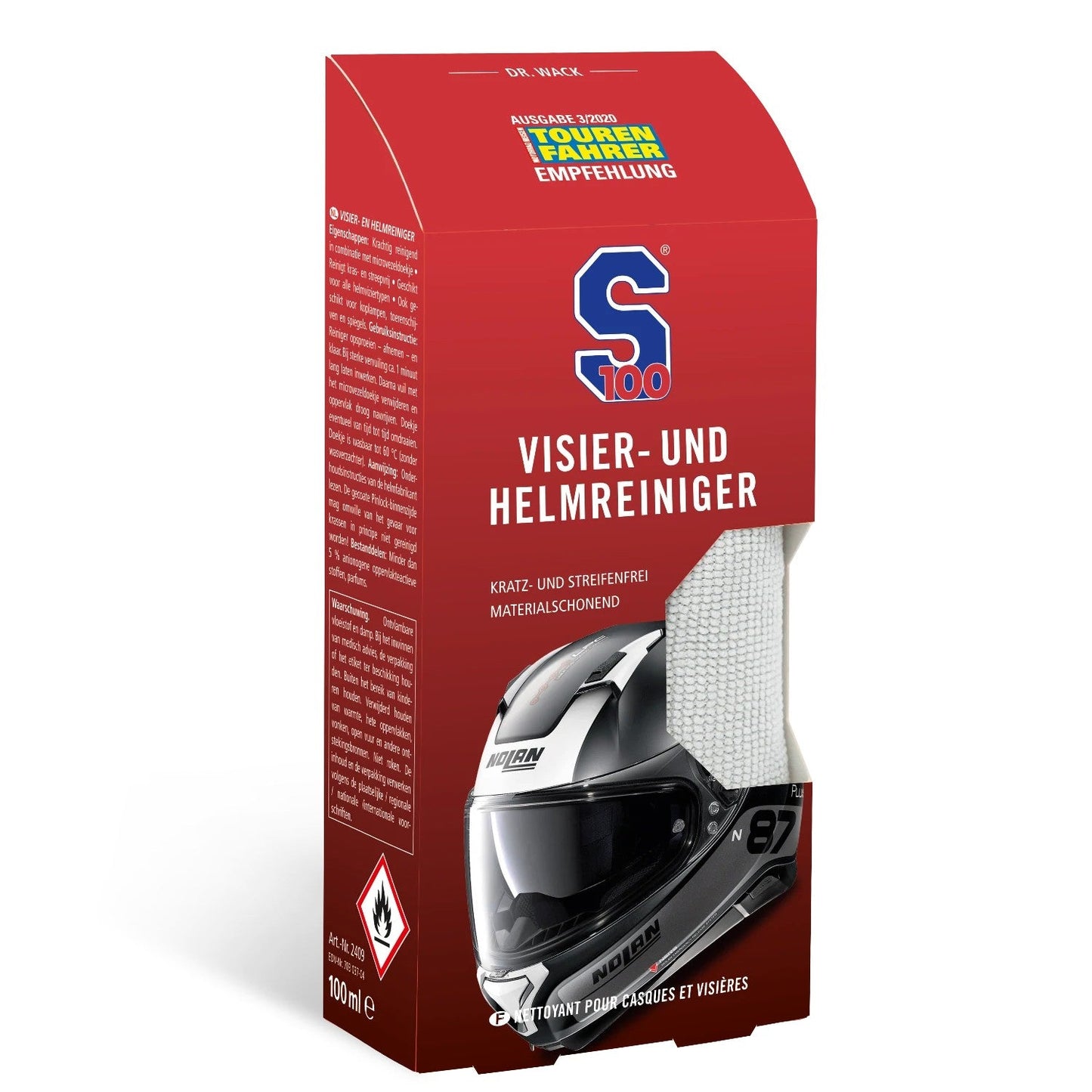 S100Visier-undHelmreinigerinkl.Mikrofasertuch
