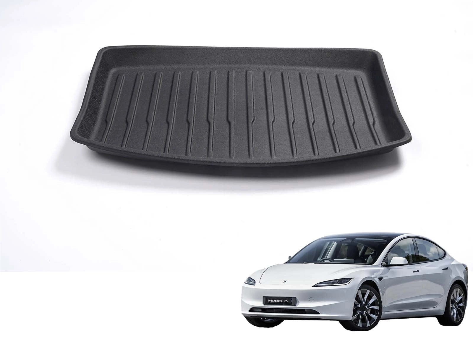 TeslaModel3(2024Highland):TrunkLowerCompartmentMat(PremiumRecyclableRubber)