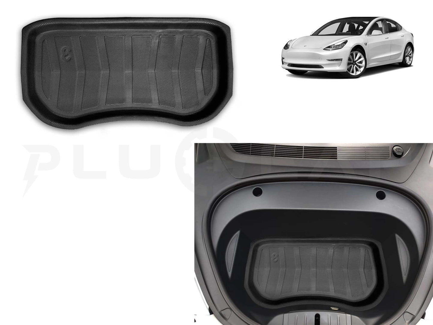 TeslaModel3:3DFrunkMat(PremiumTPRRubber)