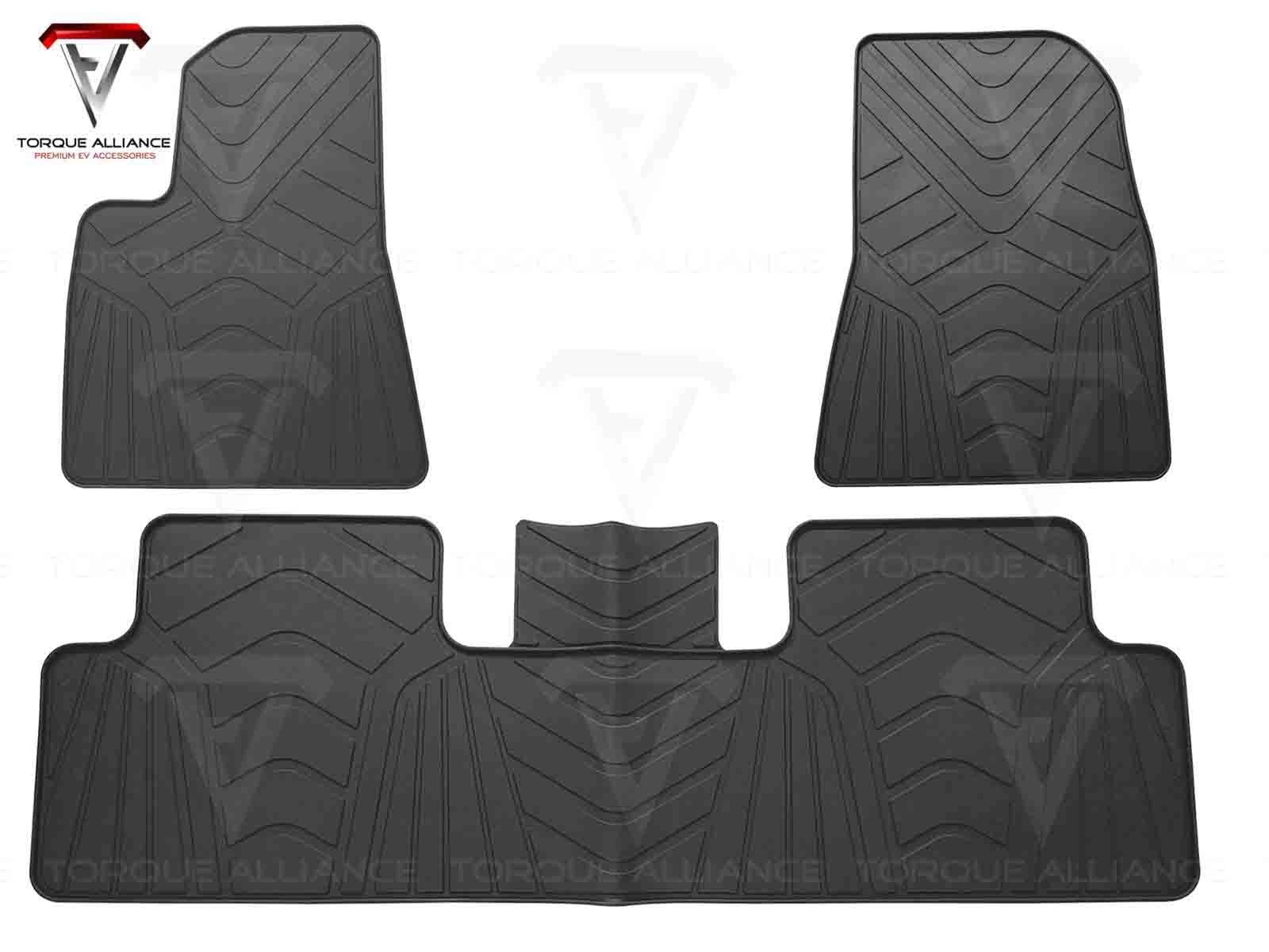 TeslaModel3:All-weatherInteriorFloorMats(3pcs,SyntheticLatexRubber)–LHD