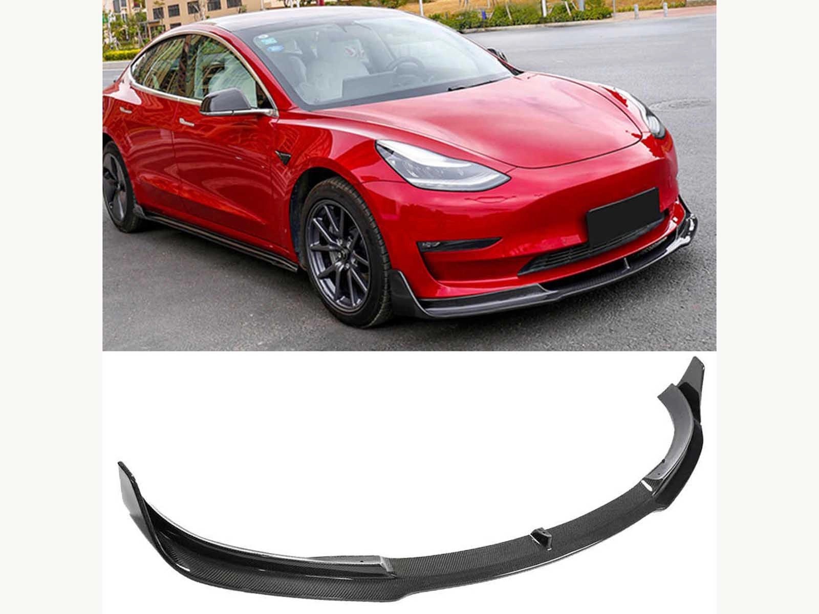TeslaModel3:Bolt-onBodyKit–RazorVStyle(GenuineCarbonFiberCollection)