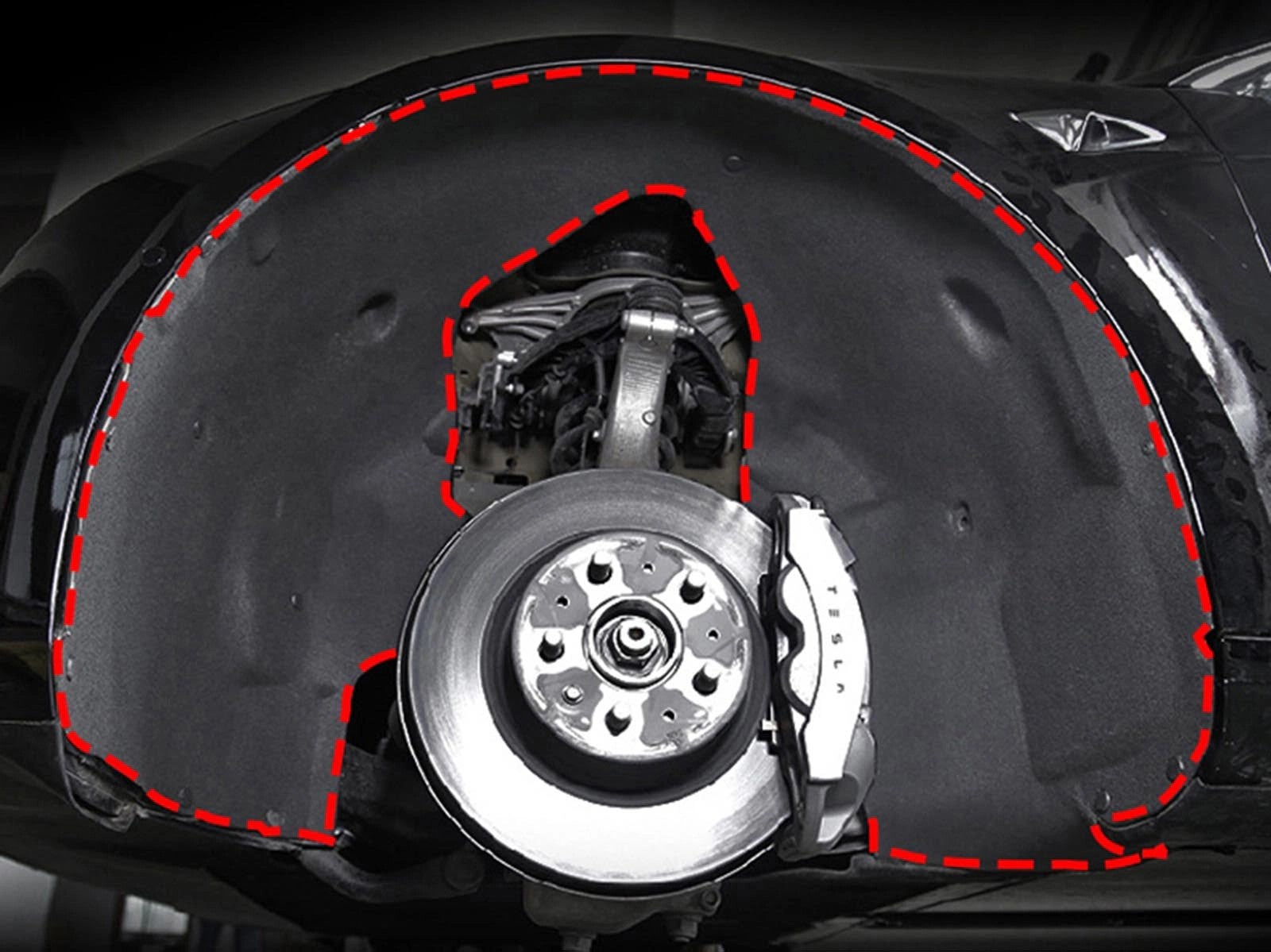 TeslaModel3:Front-wheelWellsInsulationMats(2pcs)