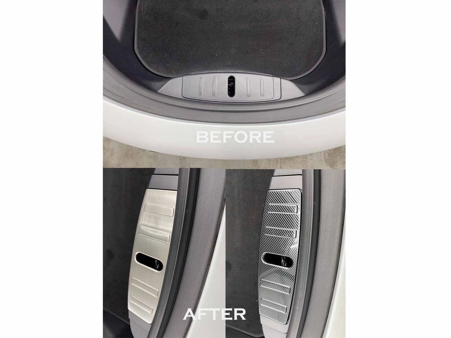 TeslaModel3:FrunkSillProtector(StainlessSteel)