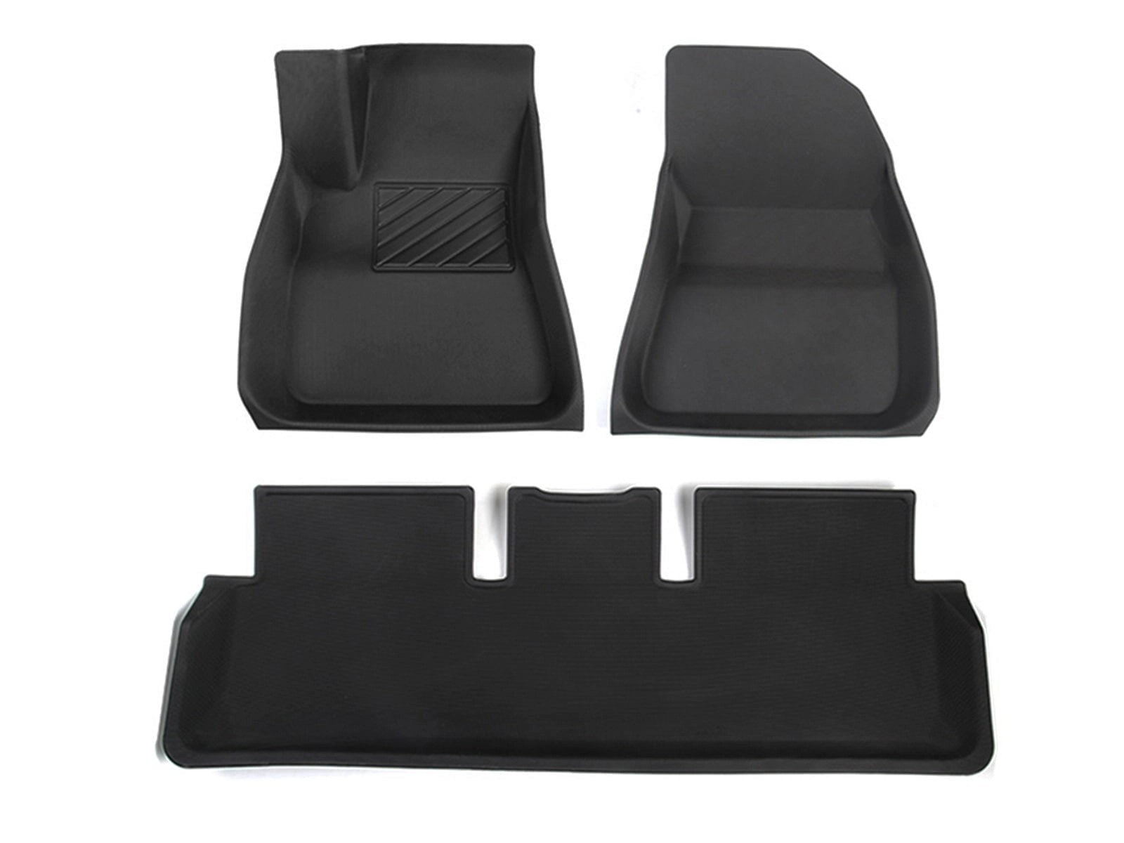 TeslaModel3:Multi-layer3DRubberAll-weatherFloorMats–LeftHandDrive