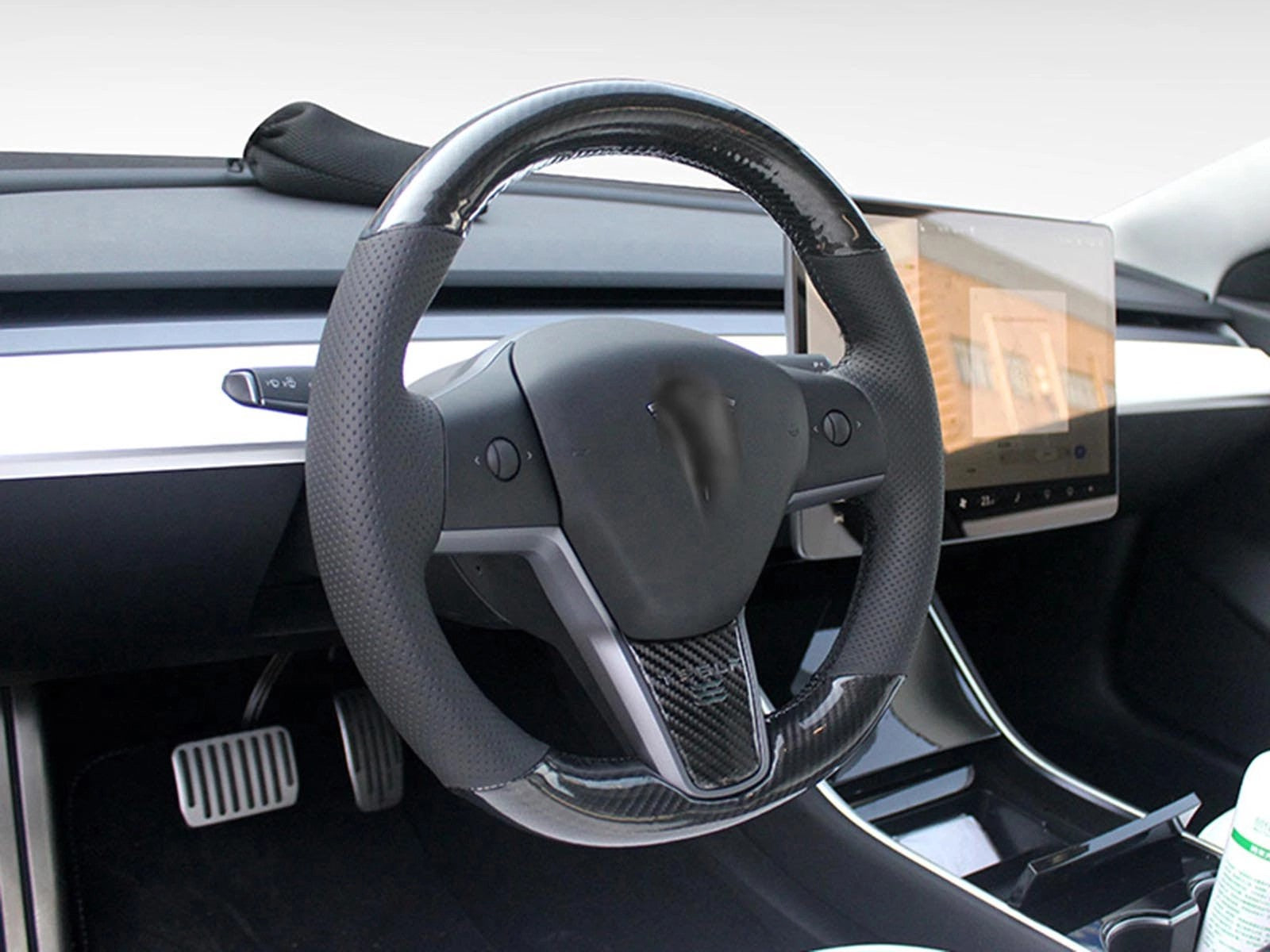TeslaModel3andModelY:CustomCarbonFiberSteeringWheel