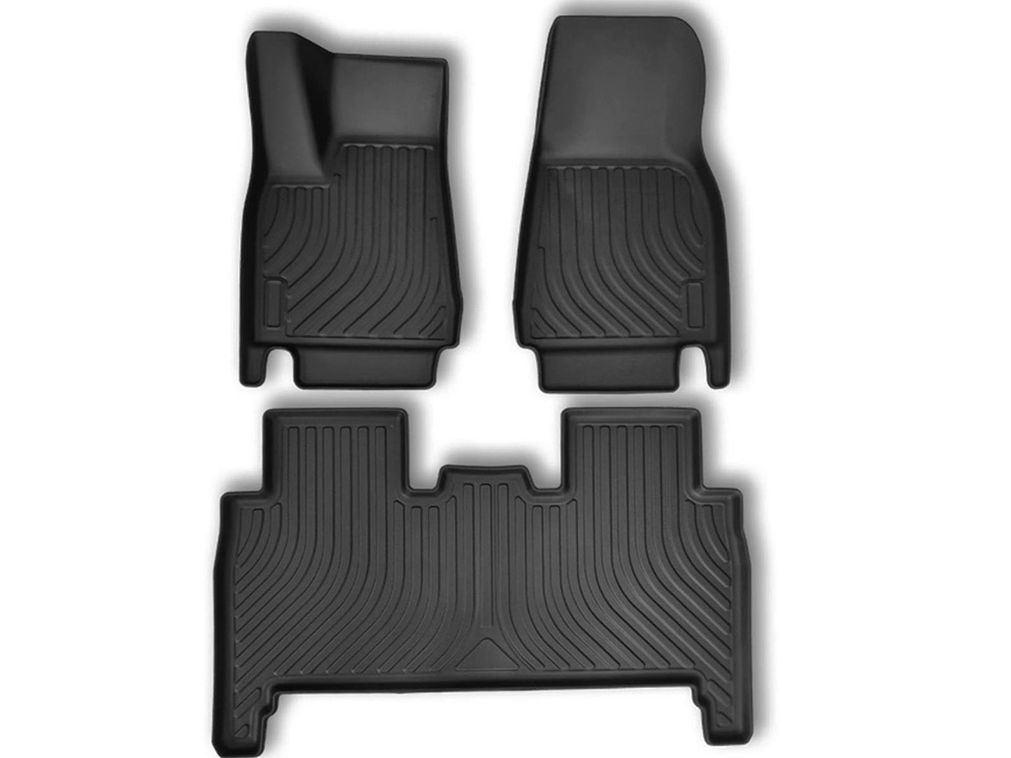 TeslaModelX:AllWeatherInteriorFloorMats(RecyclableRubber,5seats)