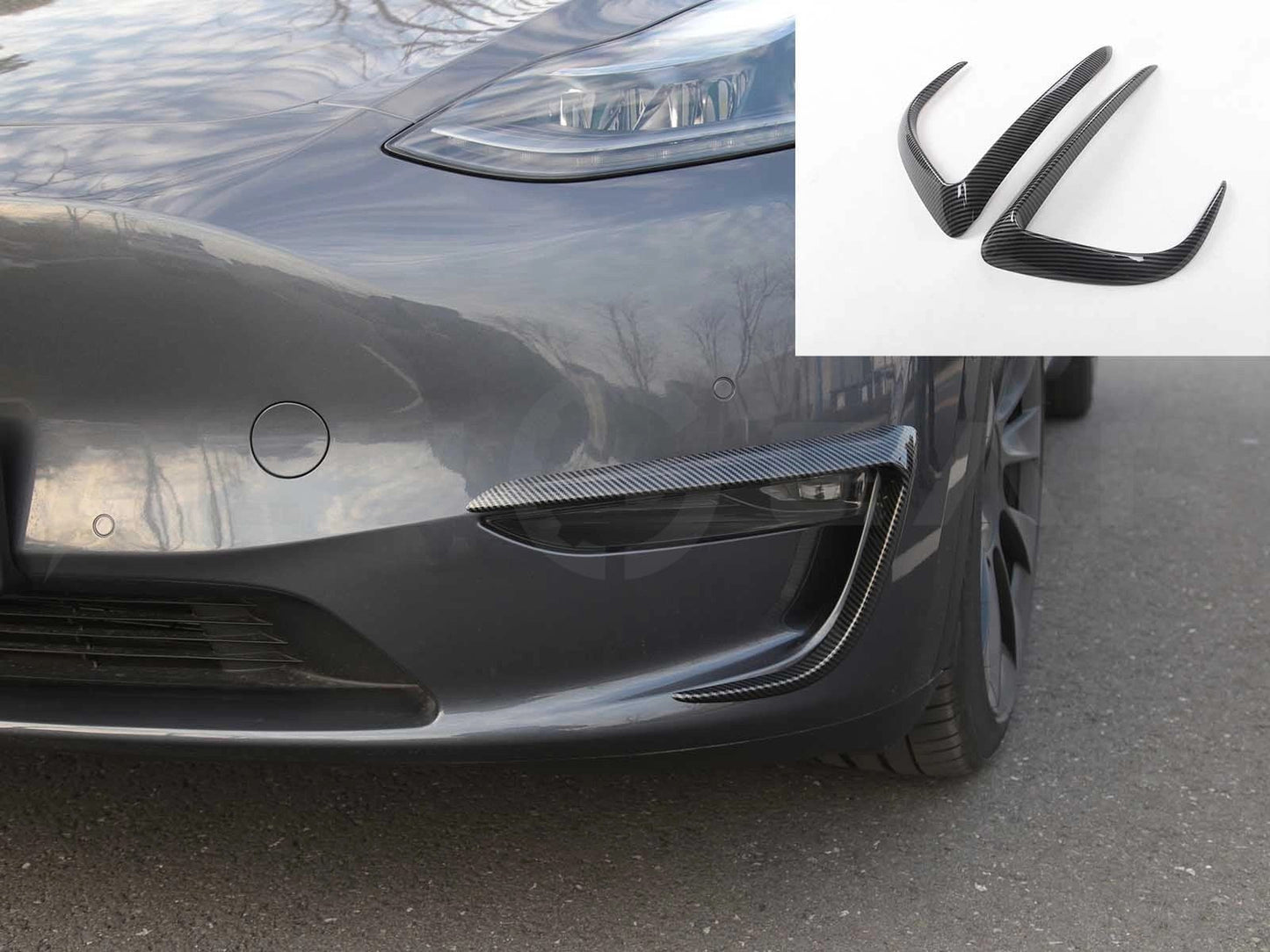 TeslaModelY:FogLampTrimSet(ABS,2pcs)