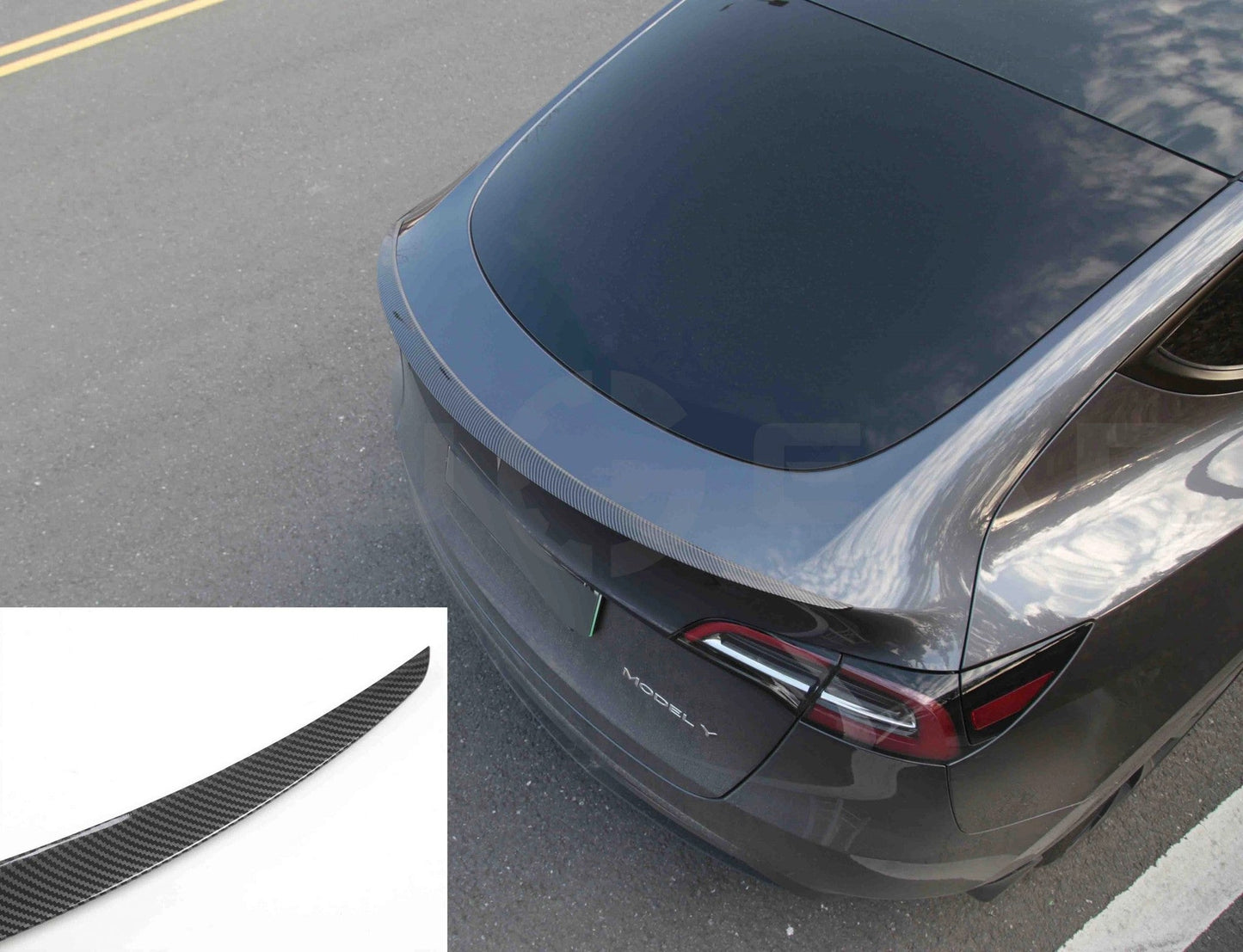 TeslaModelY:PerformanceTailSpoiler(ABS+Coating)
