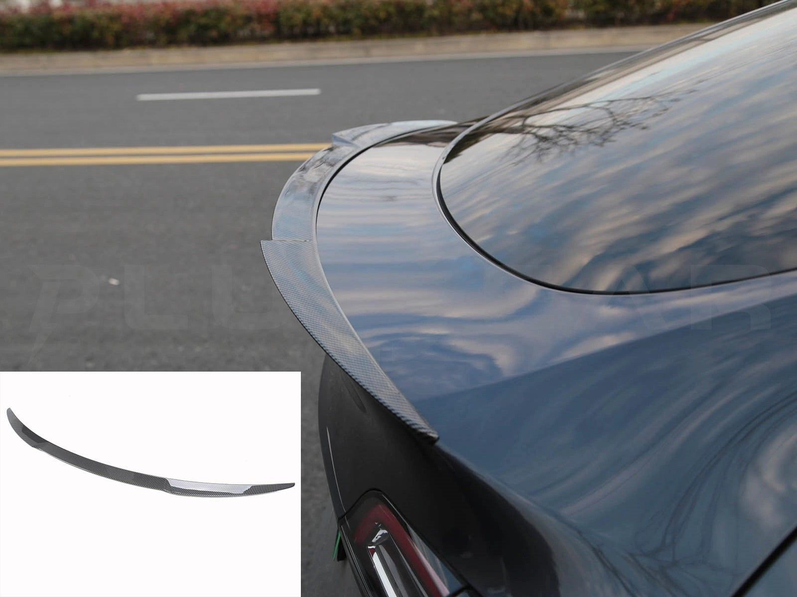 TeslaModelY:SportiveTailSpoiler(ABS+Coating)