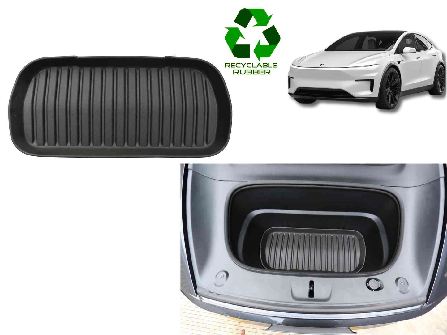 TeslaModelY2025Juniper:FrunkMat(PremiumRecyclableRubber)