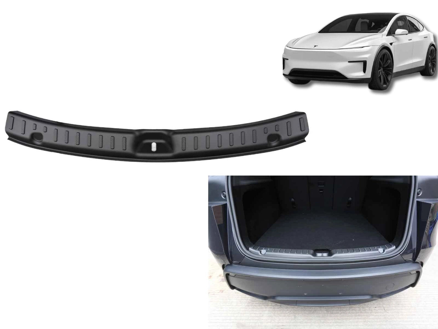 TeslaModelY2025Juniper:RearBumperSillProtector,BootSillGuard(ABS)