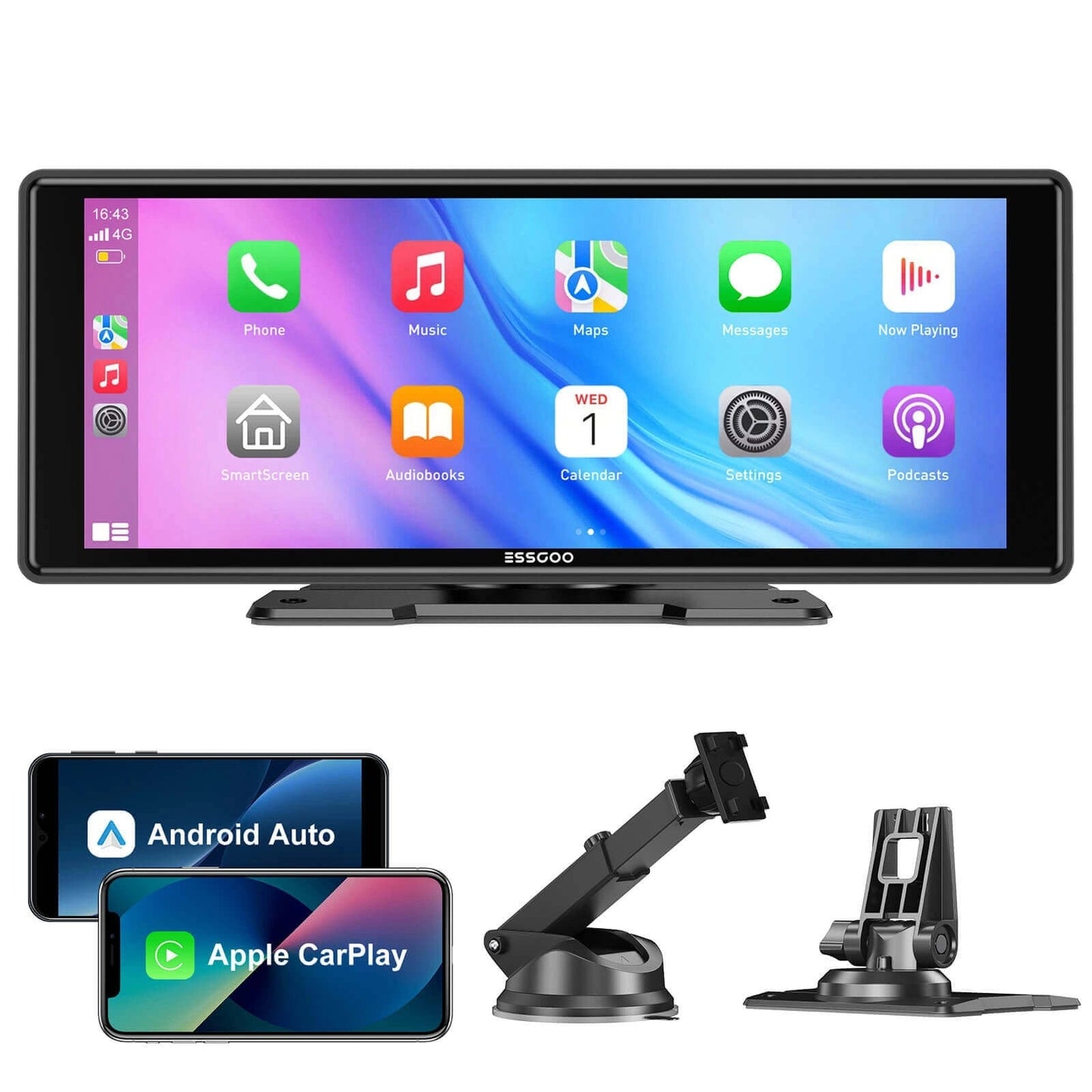 TS000110.26"PortableWirelessCarplay&AndroidAuto
