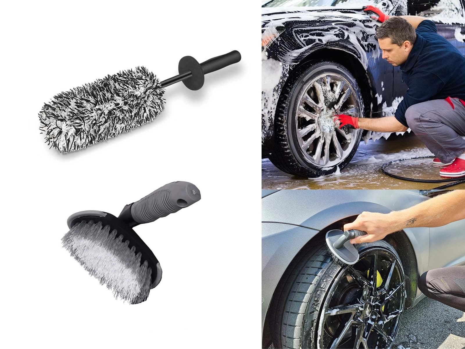 Universal:CarWheel/RimCleaningBrushSet
