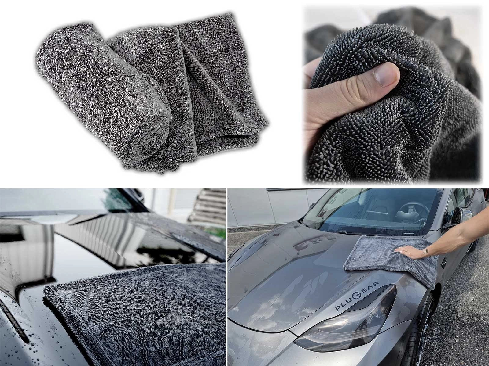 Universal:Professional1200GSMSuperThickTwistedLoopCarDetailing/DryingTowel