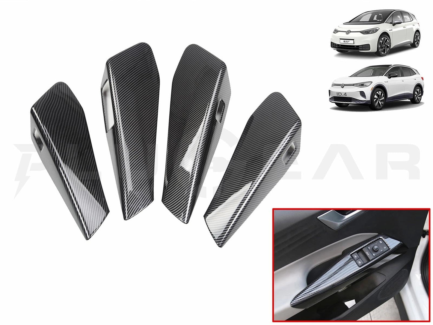 VWID.3,ID.4,ID.5:InteriorDoorHandleCoverSet(ABS+Coating,4pcs)